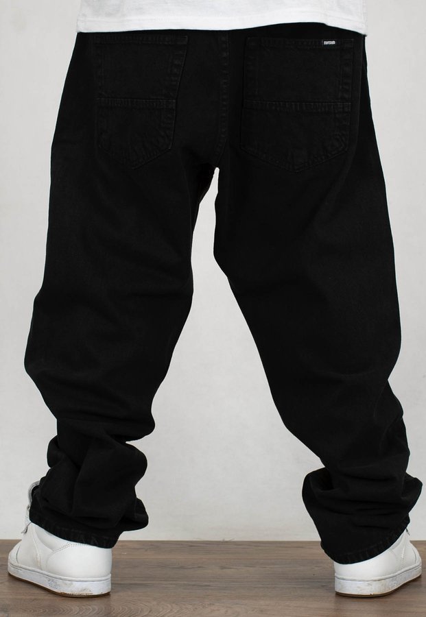 Spodnie Mass Jeans Baggy Fit Slang black stone wash
