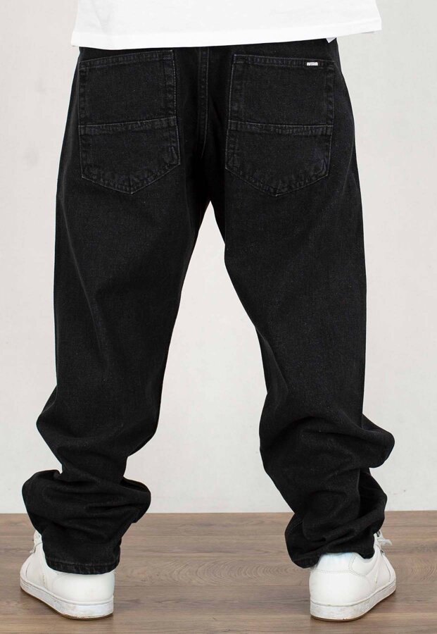 Spodnie Mass Jeans Baggy Fit Slang black washed