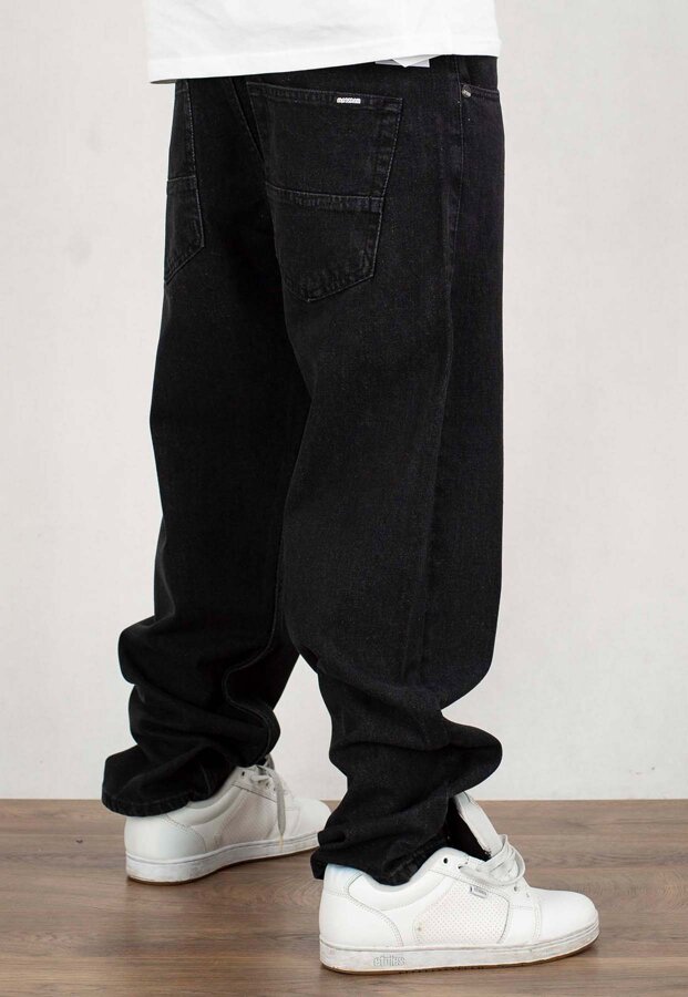 Spodnie Mass Jeans Baggy Fit Slang black washed