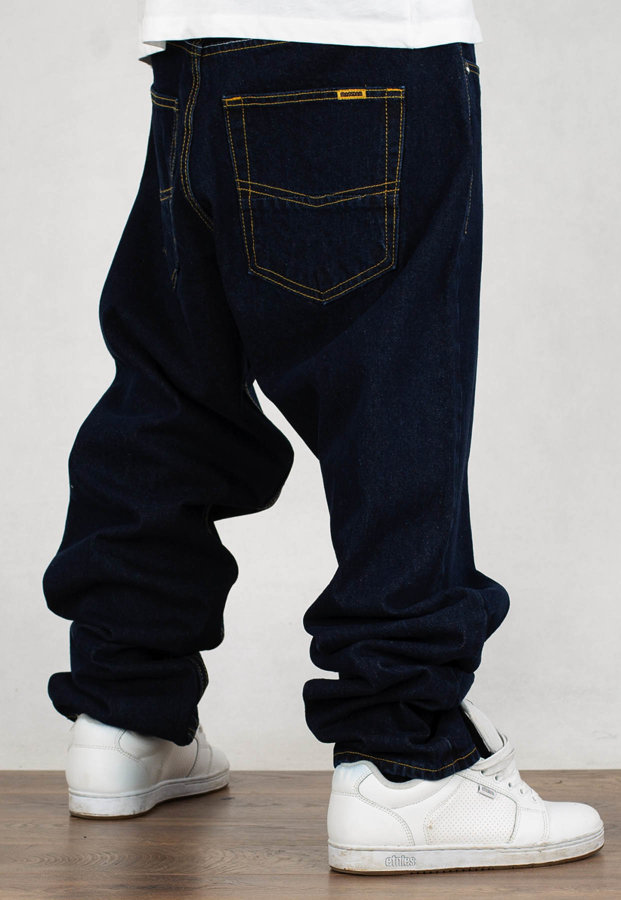 Spodnie Mass Jeans Baggy Fit Slang blue rinse