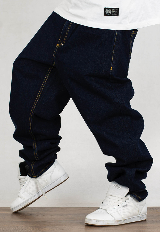 Spodnie Mass Jeans Baggy Fit Slang blue rinse