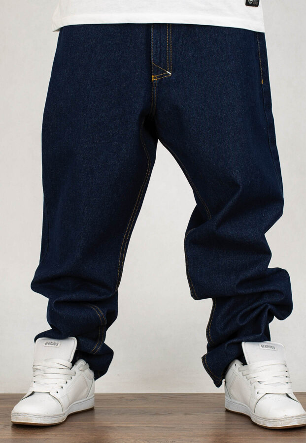 Spodnie Mass Jeans Baggy Fit Slang blue rinse
