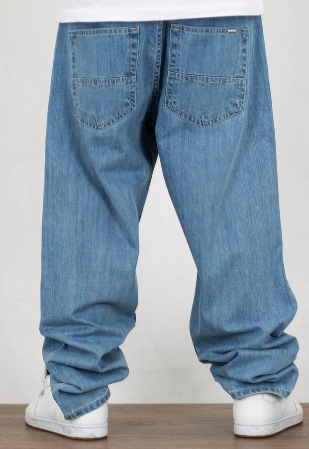 Spodnie Mass Jeans Baggy Fit Slang light blue