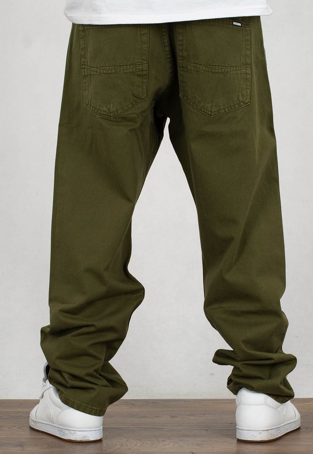 Spodnie Mass Jeans Baggy Fit Slang olive