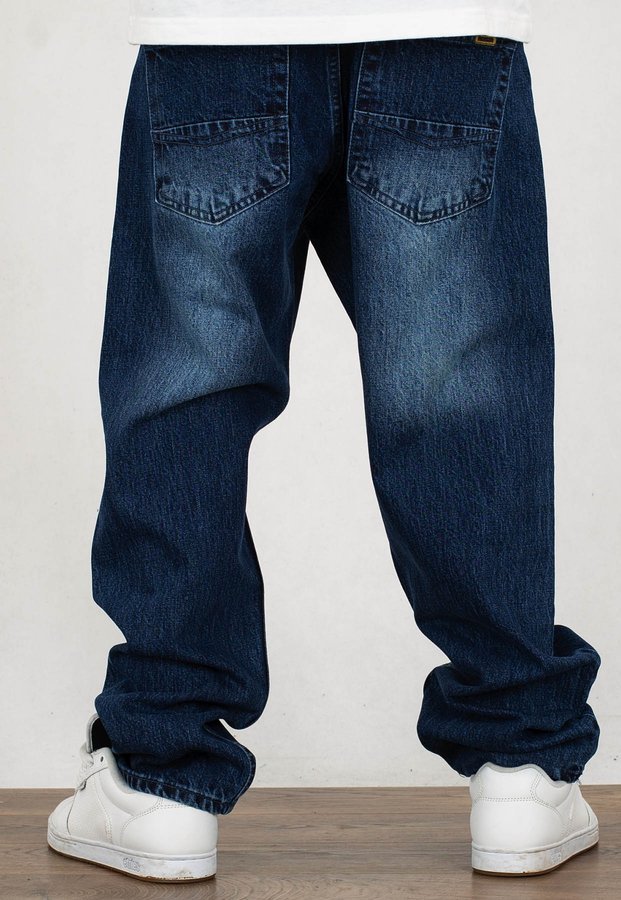Spodnie Mass Jeans Baggy Fit Slang ver dark blue