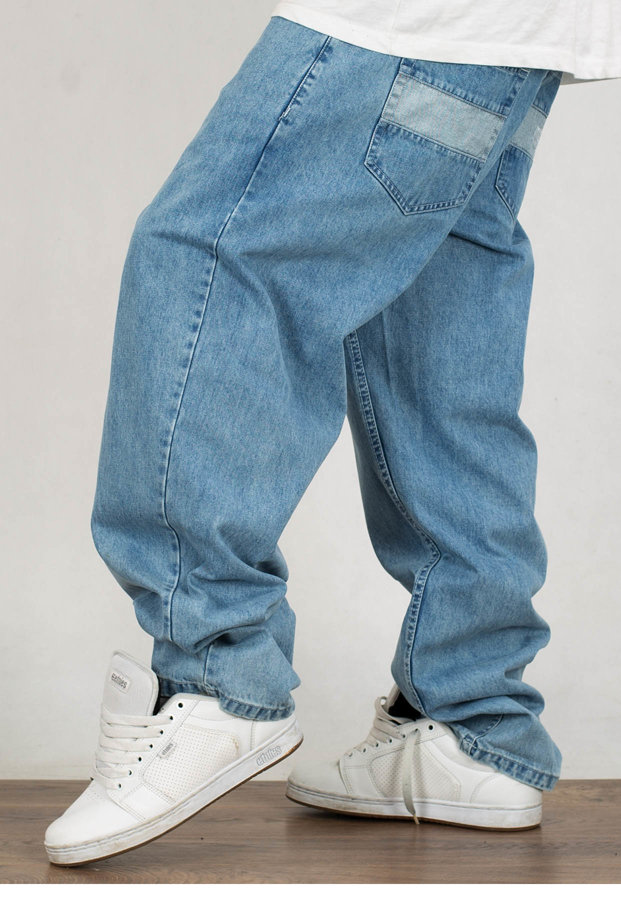 Spodnie Mass Jeans Baggy Fit Target light blue