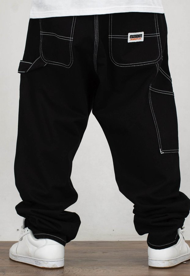 Spodnie Mass Jeans Baggy Fit Worker czarne
