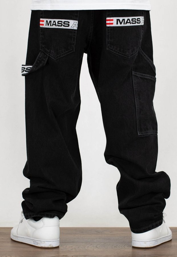 Spodnie Mass Jeans Work Baggy Fit black rinse