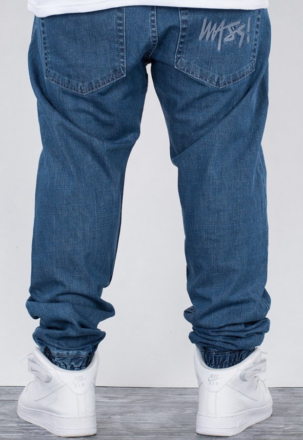 Spodnie Mass Jogger Signature Sneaker Fit blue