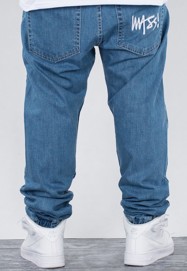 Spodnie Mass Jogger Signature Sneaker Fit light blue