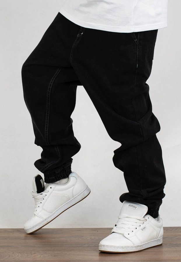 Spodnie Mass Jogger Sneaker Fit Signature black rinse
