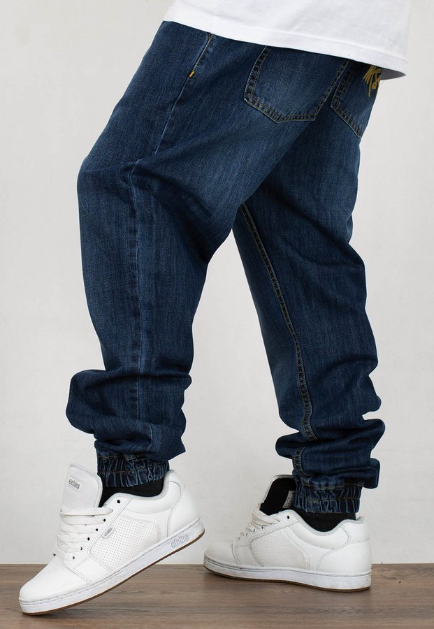 Spodnie Mass Jogger Sneaker Fit Signature dark blue
