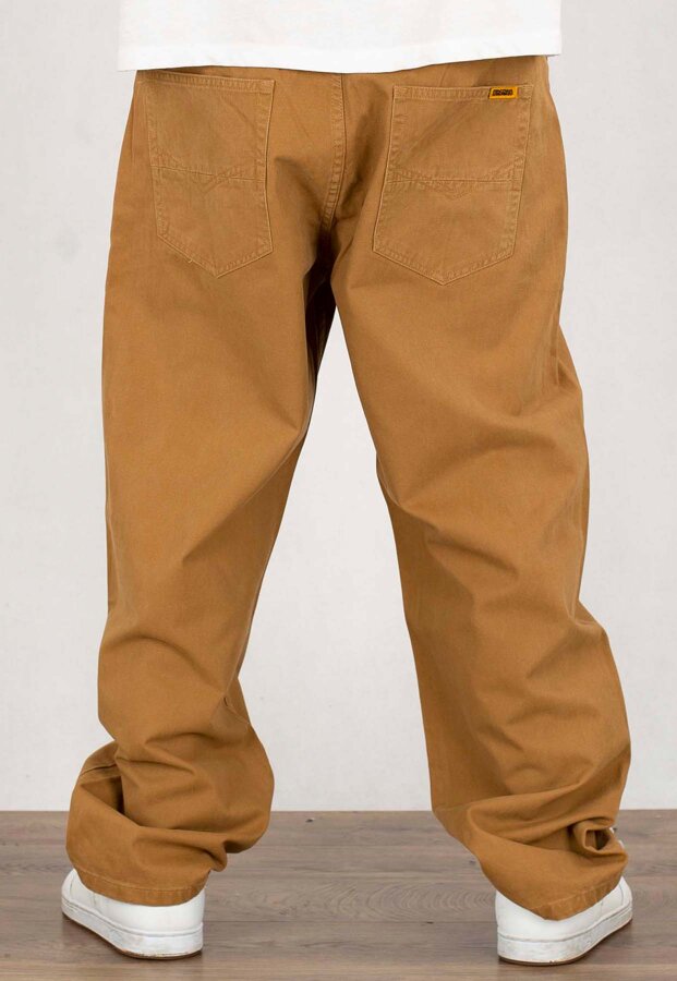 Spodnie Mass Pants Baggy Fit Slang brązowe