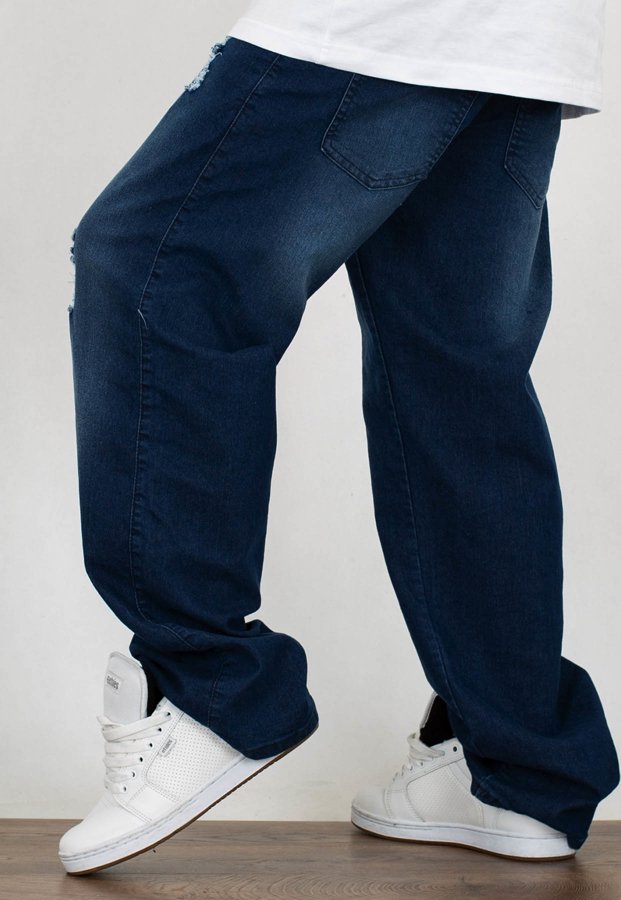 Spodnie Moro Sport Baggy Mini Paris damage wash jeans