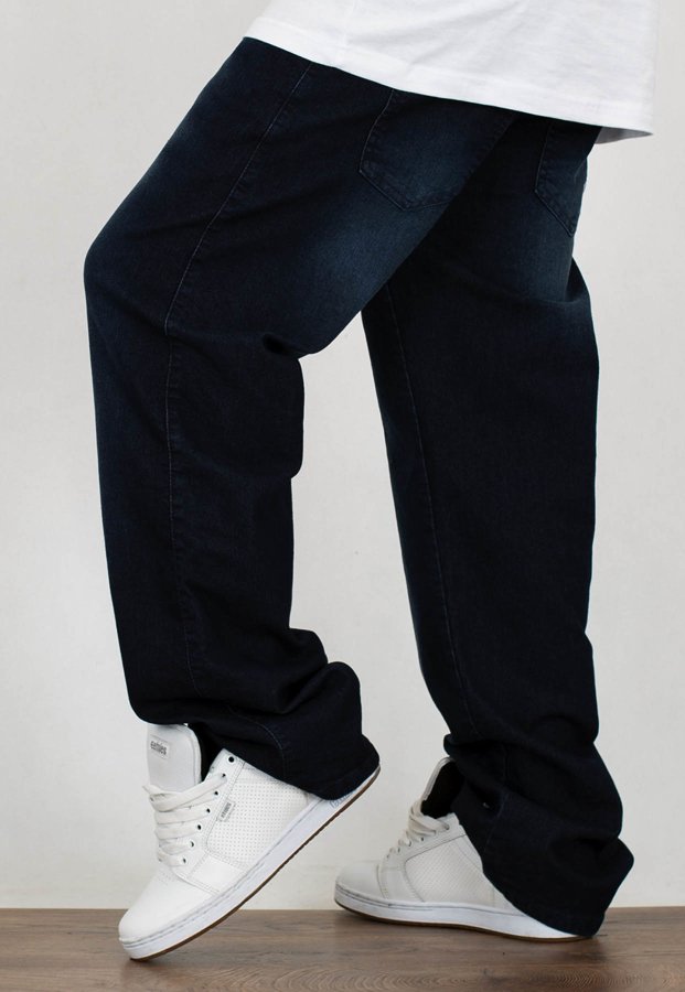 Spodnie Moro Sport Baggy Mini Paris mustache washe jeans