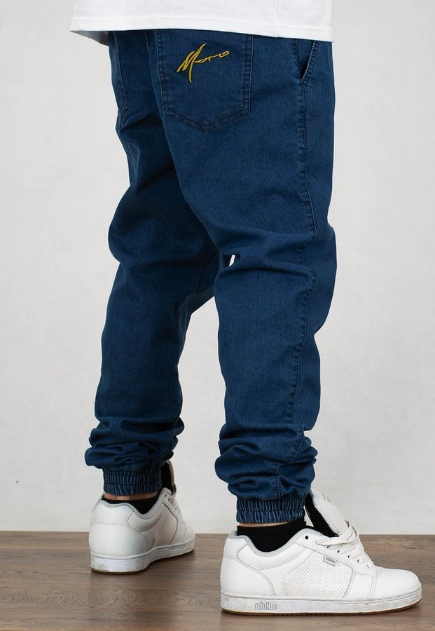 Spodnie Moro Sport Joggery Big Paris Classic Pocket jasne pranie jeans