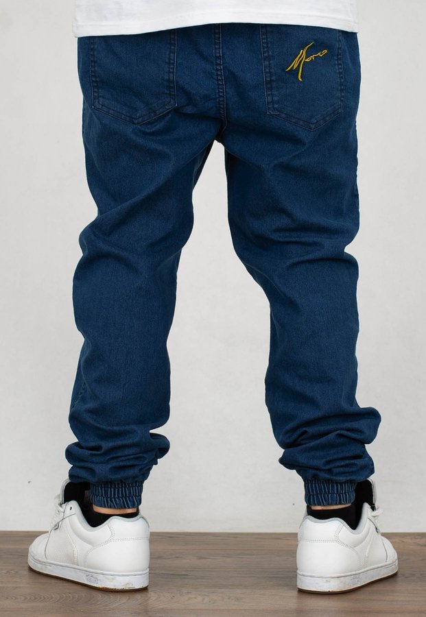 Spodnie Moro Sport Joggery Big Paris Classic Pocket jasne pranie jeans