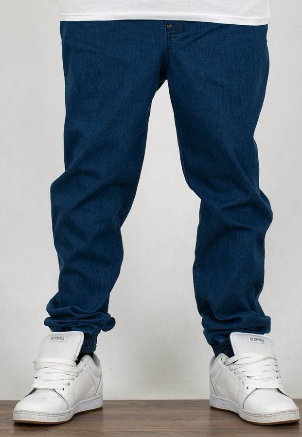 Spodnie Moro Sport Joggery Big Paris White Pocket jasny jeans