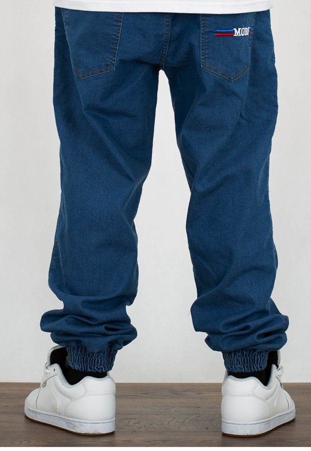 Spodnie Moro Sport Joggery Blue Red Moro Pocket jasne pranie