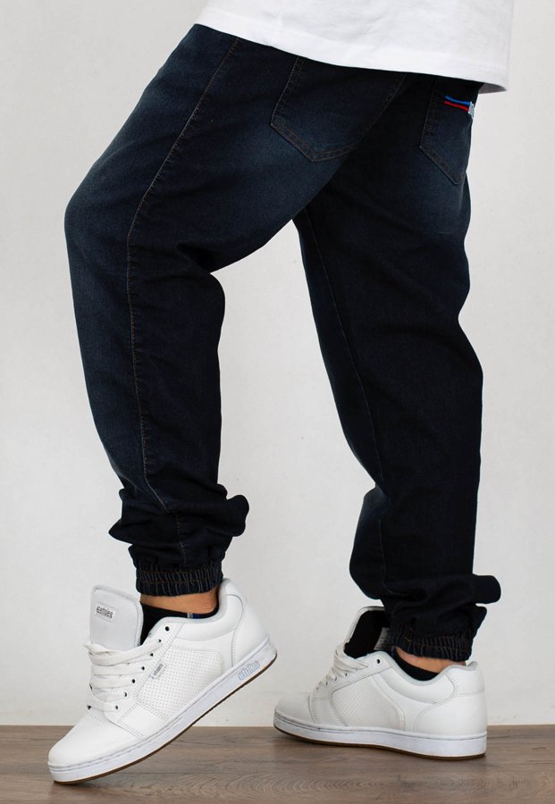 Spodnie Moro Sport Joggery Blue - Red Moro Pocket mustache wash jeans