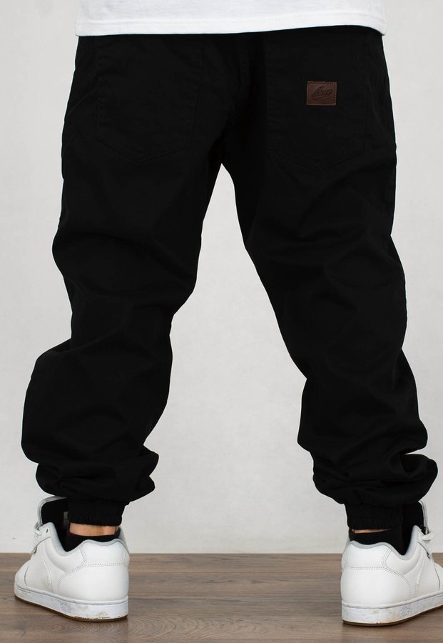 Spodnie Moro Sport Joggery Medium Baseball Leather czarne materiałowe
