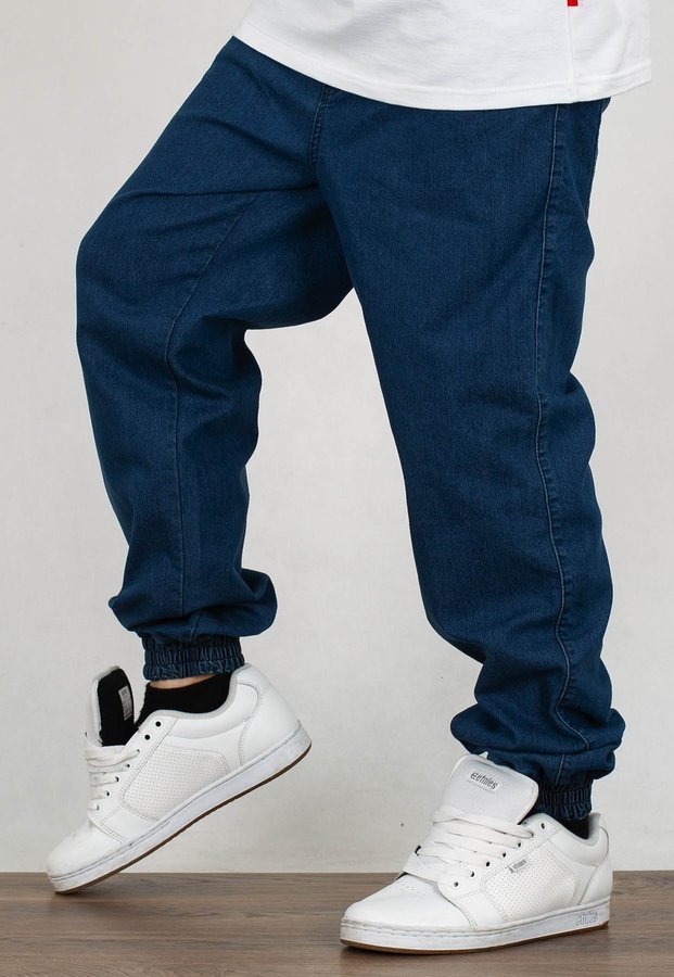 Spodnie Moro Sport Joggery Medium Baseball Leather jasne pranie jeans