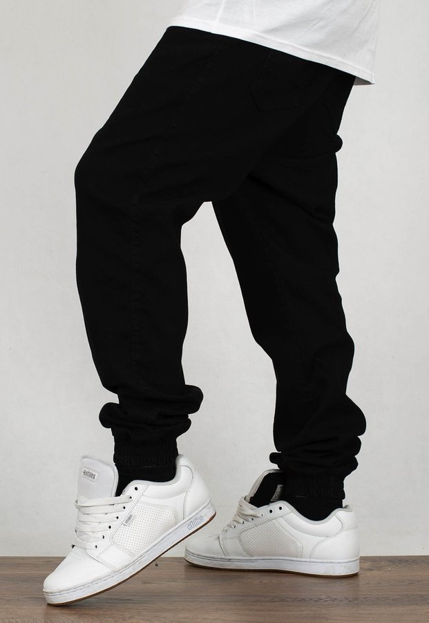 Spodnie Moro Sport Joggery Mini Paris Pocket czarny jeans 