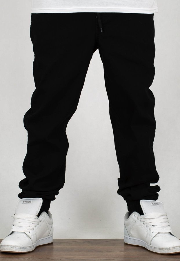 Spodnie Moro Sport Joggery Mini Paris Pocket czarny jeans 