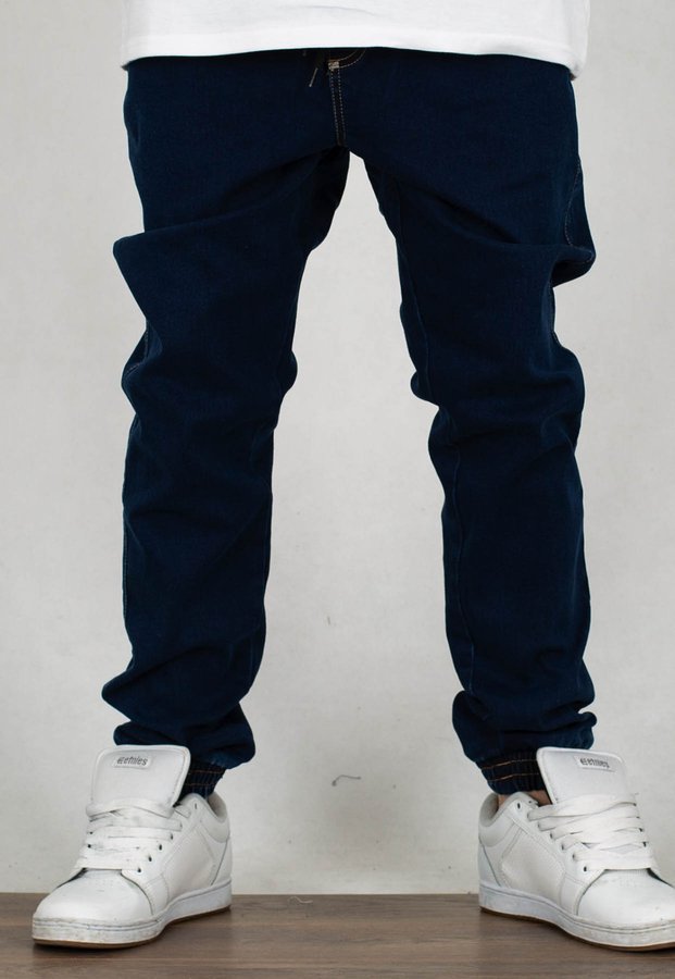 Spodnie Moro Sport Joggery Mini Paris Pocket dark jeans