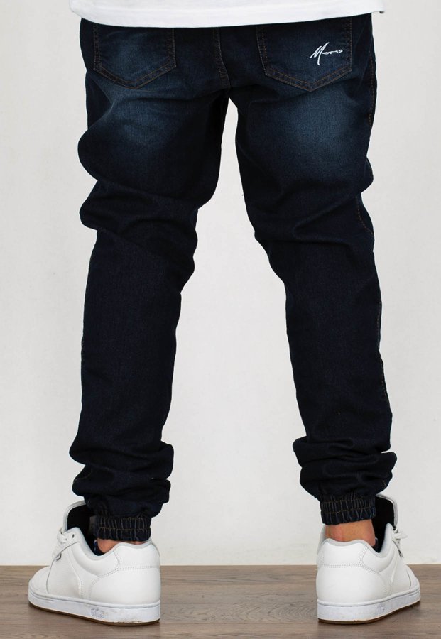 Spodnie Moro Sport Joggery Mini Paris Pocket guma w pasie stone wash jeans