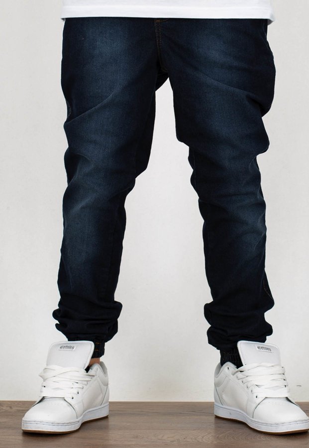 Spodnie Moro Sport Joggery Mini Paris Pocket guma w pasie stone wash jeans