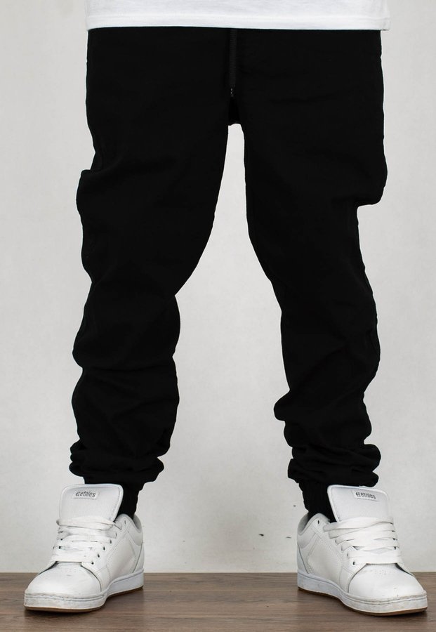 Spodnie Moro Sport Joggery Paris Laur Pocket czarny jeans