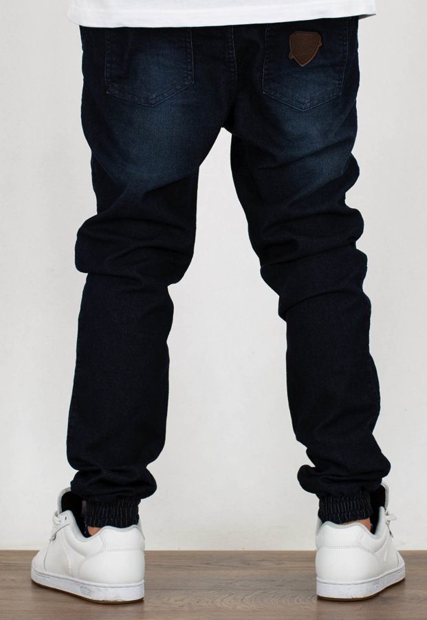 Spodnie Moro Sport Joggery Shield Leather Pocket mustache wash jeans