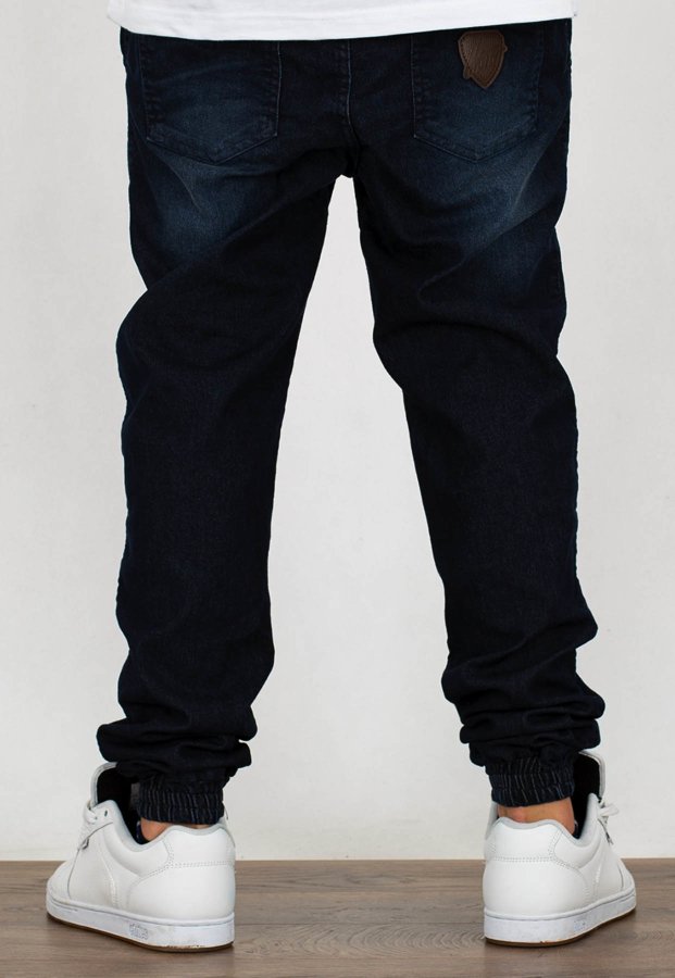 Spodnie Moro Sport Joggery Shield Leather Pocket stone wash jeans
