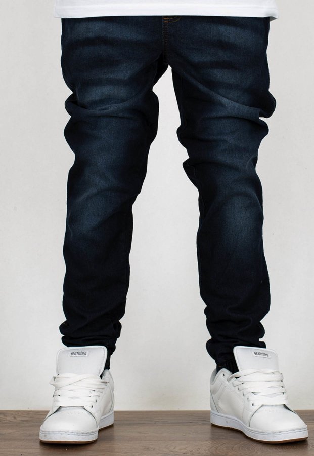 Spodnie Moro Sport Joggery Wave Pocket guma w pasie mustache wash jeans