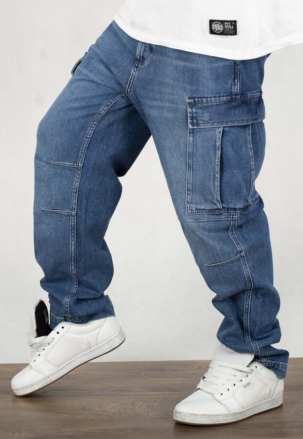 Spodnie Pit Bull Deerhorn Cargo Jeans Classic Wash