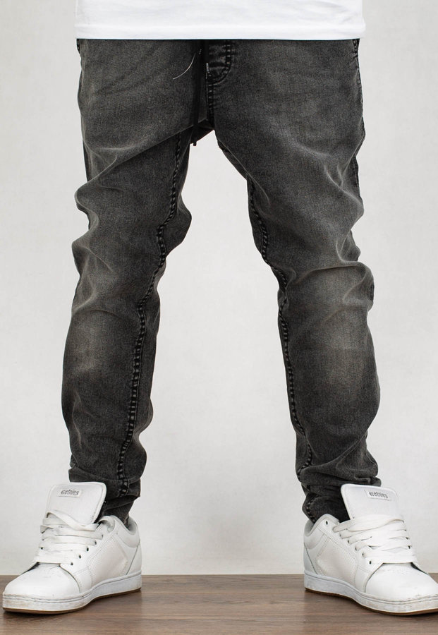Spodnie SSG Jeans Skinny Przecierane black light