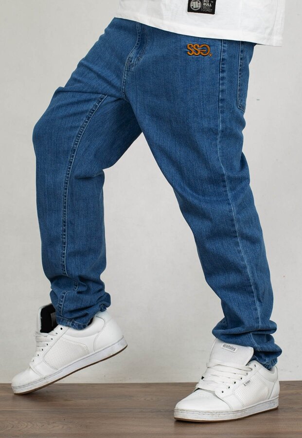 Spodnie SSG Jeansy Slim Front SSG light jeans