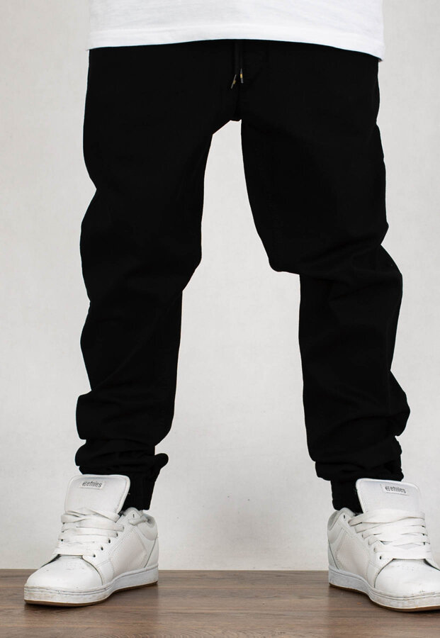 Spodnie SSG Jeansy Slim Skin jeans czarny jeans