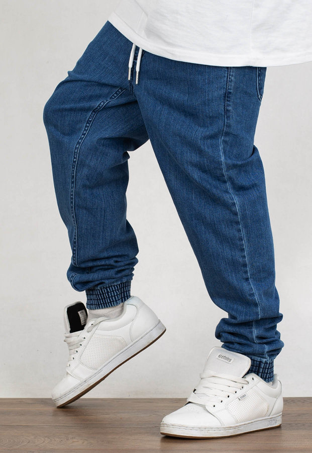 Spodnie SSG Jeansy Slim Skin jeans light blue
