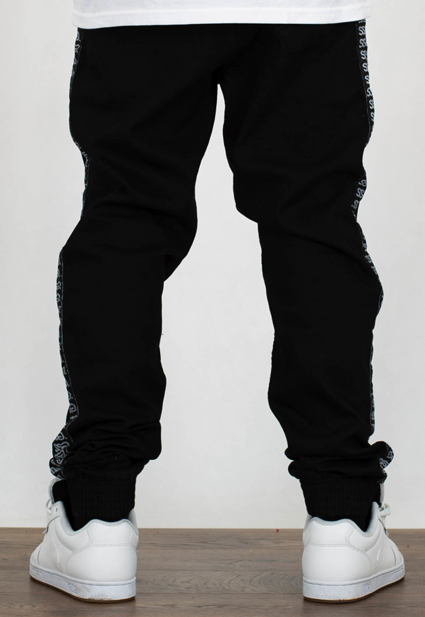 Spodnie SSG Jogger Premium Biały Lampas czarny jeans