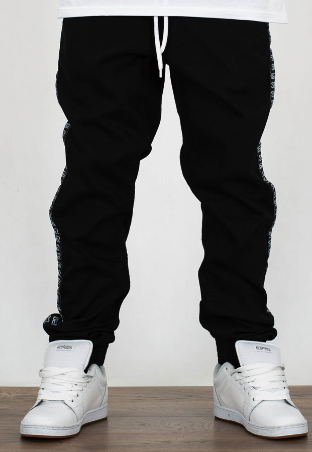 Spodnie SSG Jogger Premium Biały Lampas czarny jeans