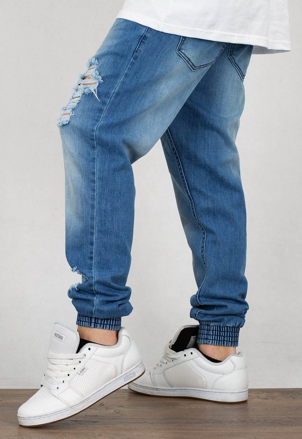 Spodnie SSG Jogger Premium Jeans wycierane z dziurami