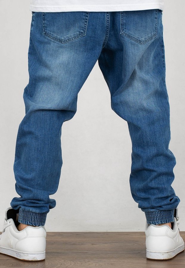 Spodnie SSG Jogger Slim Double Pocket Classic Jeans z Dziurami Premium light