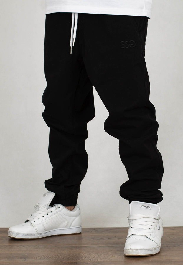 Spodnie SSG Jogger Slim Front czarne