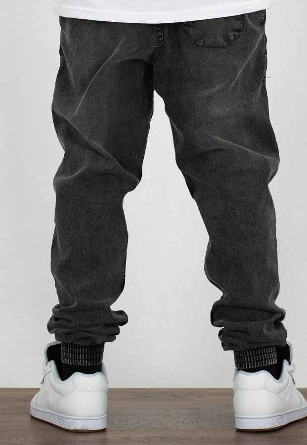 Spodnie SSG Jogger Slim Jeans Black szary lekko przecierany