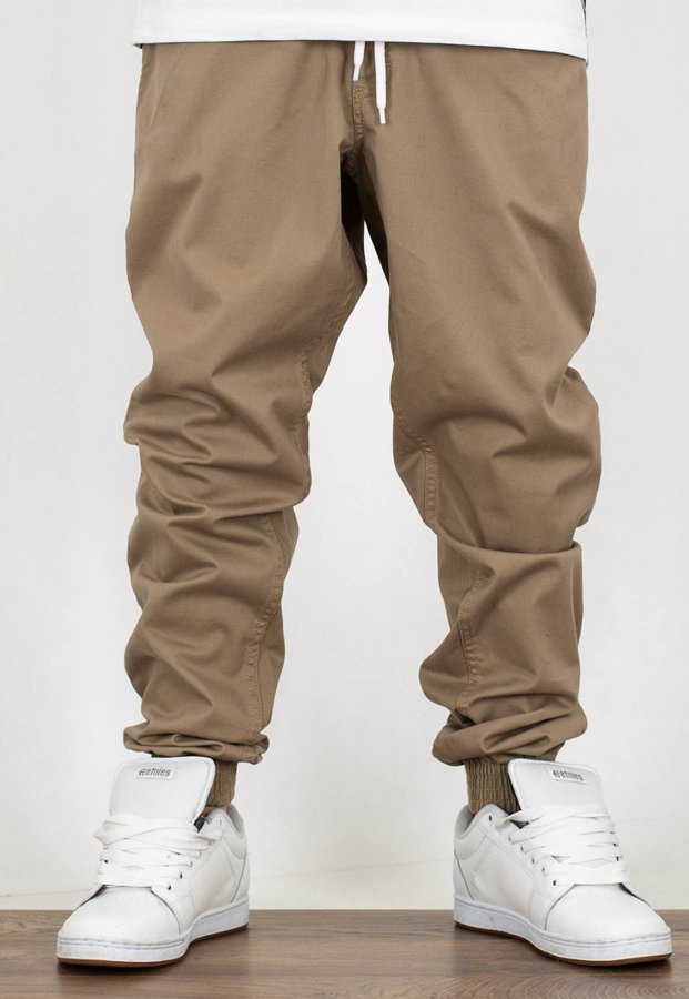 Spodnie SSG Jogger Slim Klasyk beżowe