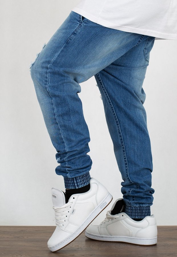 Spodnie SSG Joggery Premium Jeans wycierane z dziurami