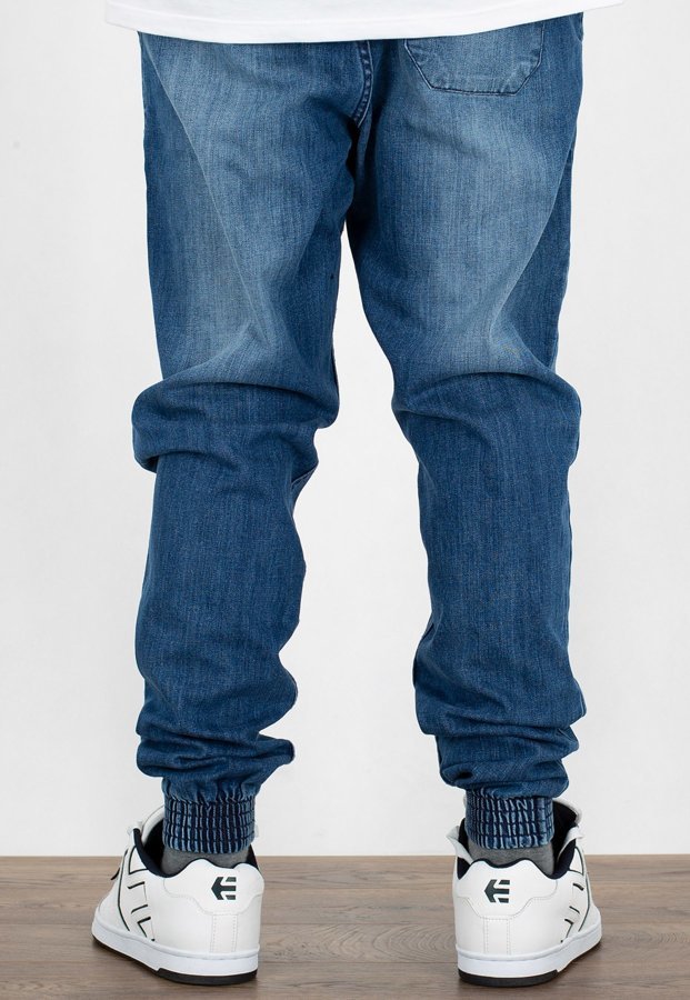 Spodnie SSG Joggery Premium Slim Jeans Na Górze Z Zagnieceniami