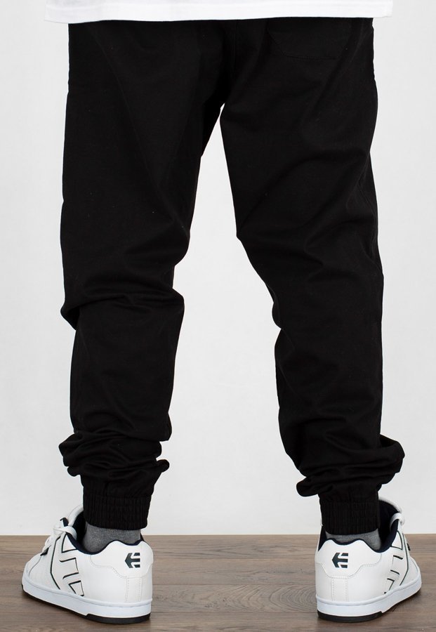 Spodnie SSG Joggery Regular Z Gumą Jeansowe czarne